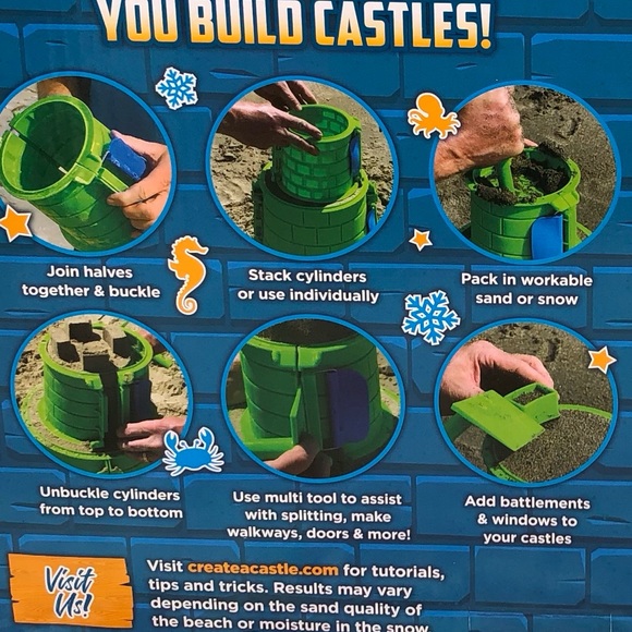 Create a Castle kit - 6pc kit includes bonus backpack for storage & transport. - Picture 3 of 6